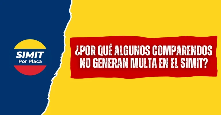 ¿Por qué Algunos Comparendos No Generan Multa en el SIMIT