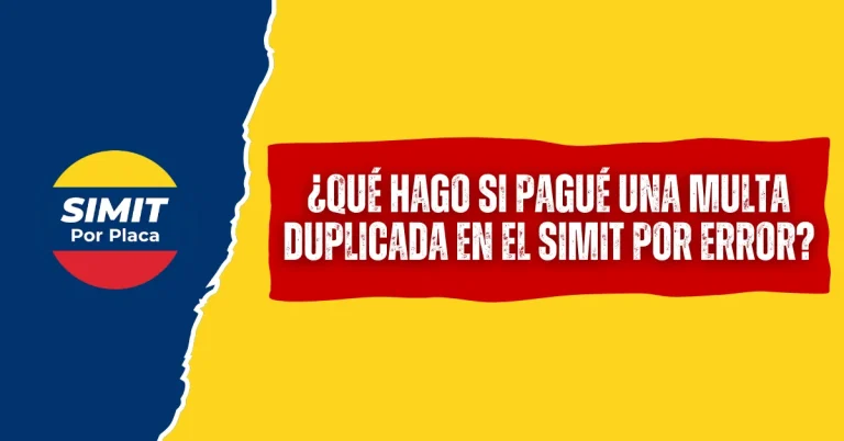 ¿Qué Hago si Pagué Una Multa Duplicada en el SIMIT Por Error?